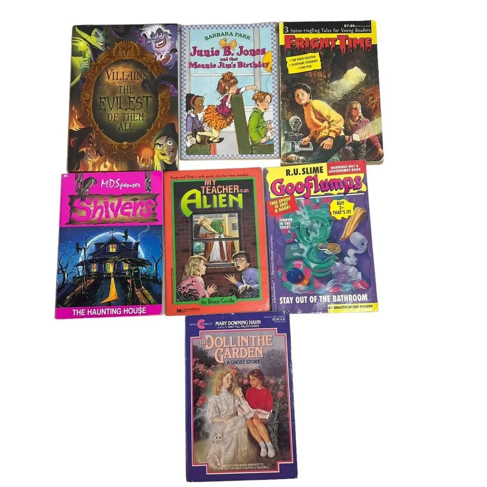 7 Books Young Readers Disney Julie B Jones Fright Times Shivers Gooflumps Bruce